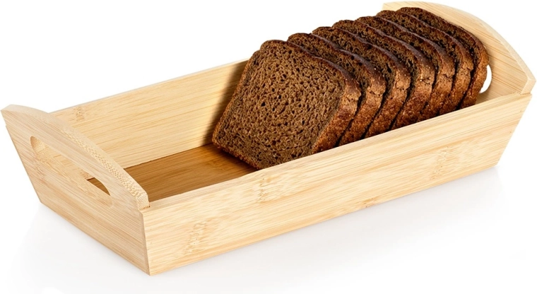 Bambusový košík na pečivo 29 × 14 × 7,5 cm