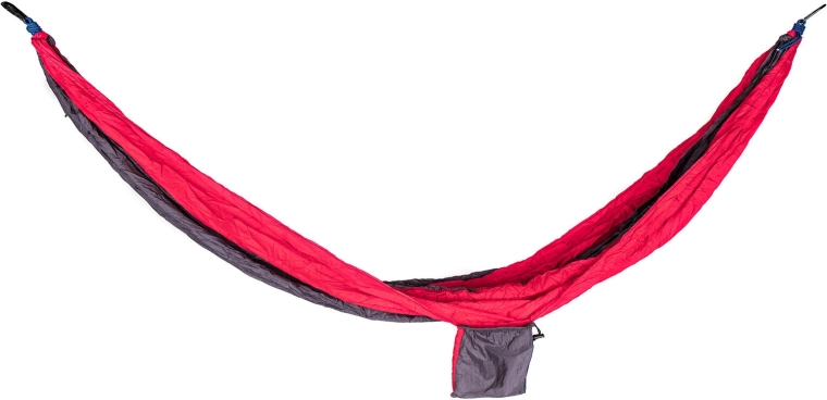 Hojdacia sieť z nylonu 270 × 140 cm červeno‑čierna