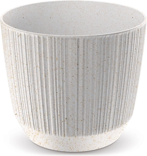 Kvetináč Ryfo Eco Wood 19,5 cm biely