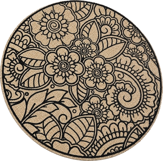 Okrúhle boho prestieranie na stôl 38 cm - 1 kus