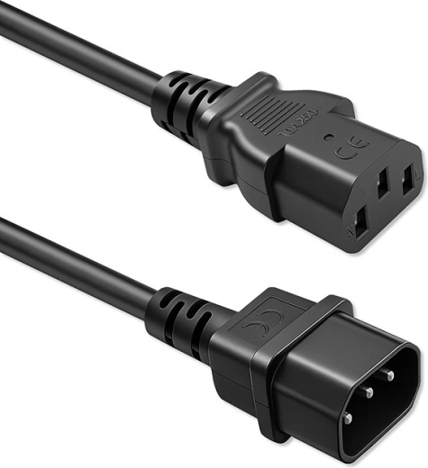 Napájací kábel Schuko – IEC C13 pre C14, 3×0,75 mm², 2 m, meď Qoltec