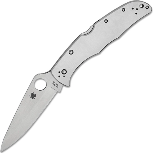 Spyderco Endura 4 nerezové vreckové nožík 9,5 cm, satén, celokov