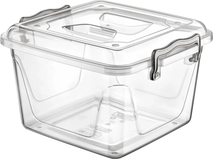 Plastový úložný box Multi štvorcový nízky 6 l