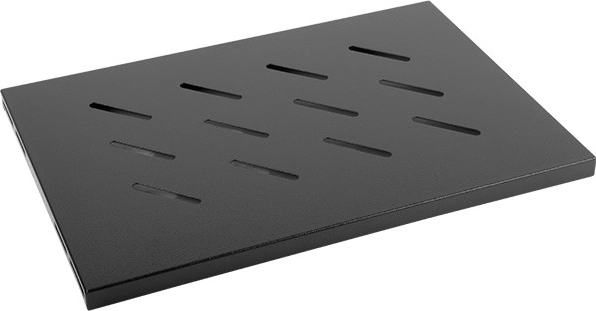 Polica do 19" rackových skríň 1U, 450 mm, čierna