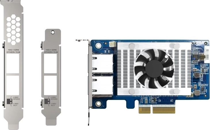 QNAP QXG-10G2T-X710 dvojportová 10GbE PCIe sieťová karta s Intel X710