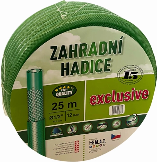 Záhradná hadica 1/2" 25 m priesvitná zelená