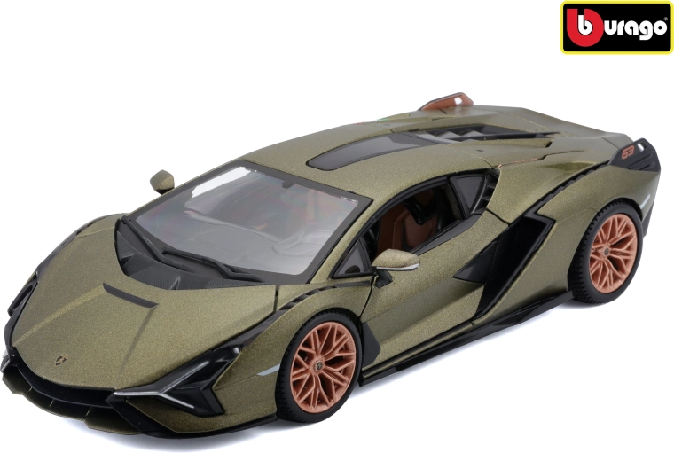 Bburago Lamborghini Sián FKP 37 v mierke 1:24 matne zelený