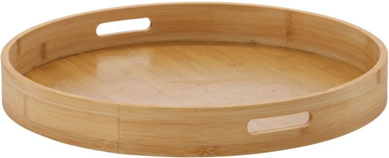 Bambusový servírovací tác 40 cm s madlami