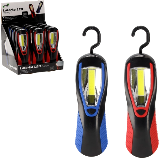 LED pracovné svietidlo s háčikom, mix farieb