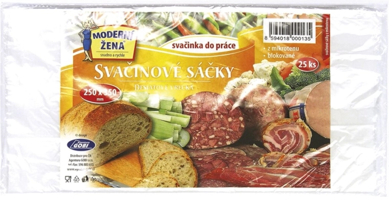 Desiatové vrecká 25 × 35 cm, 25 ks