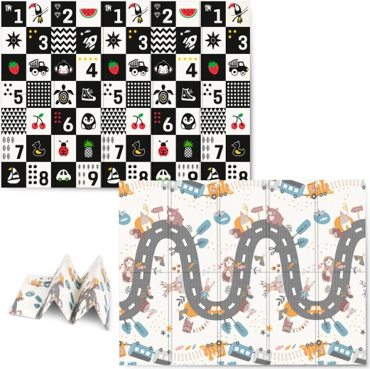 Skladacia penová detská podložka 200 × 150 × 1 cm NUKIDO