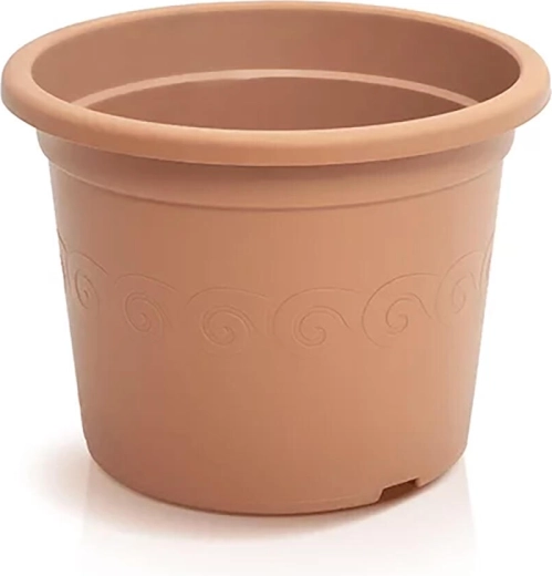Plastový kvetináč terakota 15 × 11,2 cm s drenážou