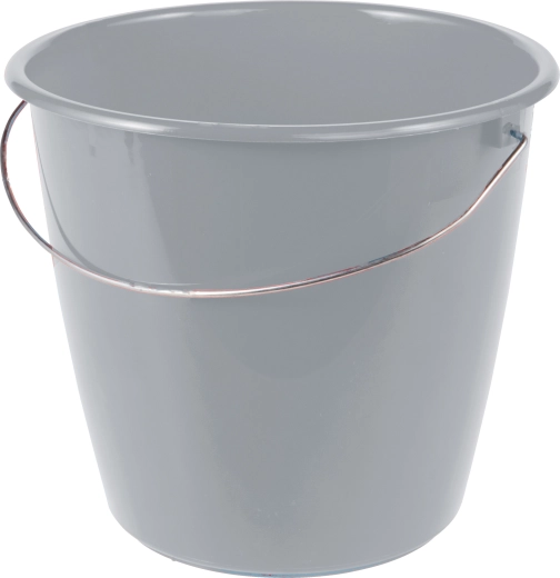 Vedro 5 l s kovovým uškom, sivé