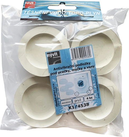 Antivibračné podložky pod práčku, umývačku a vaňu (4 ks)