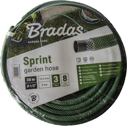 Záhradná hadica SPRINT 1/2" 30 m nepriehľadná zelená
