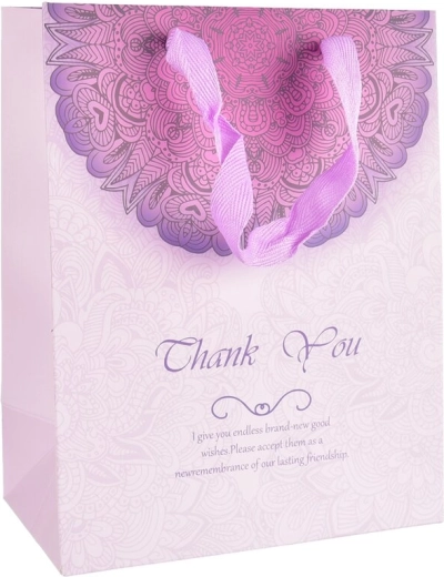 Darčeková papierová taška Thank You 16 × 10 × 32 cm