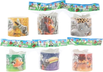 Pružina so safari zvieratkami, plastová hračka pre deti
