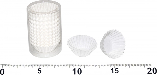 Cukrárske košíčky biele