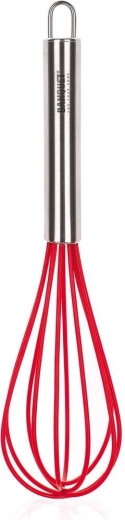 Šľahacia metla 30 cm Culinaria Red so silikónovým poťahom