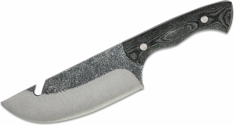 Condor Bush Slicer kempingový nôž 16,3 cm, sivá Micarta, puzdro koža + kydex
