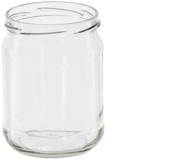 Sklenená nádoba 460 ml s viečkom fi 82