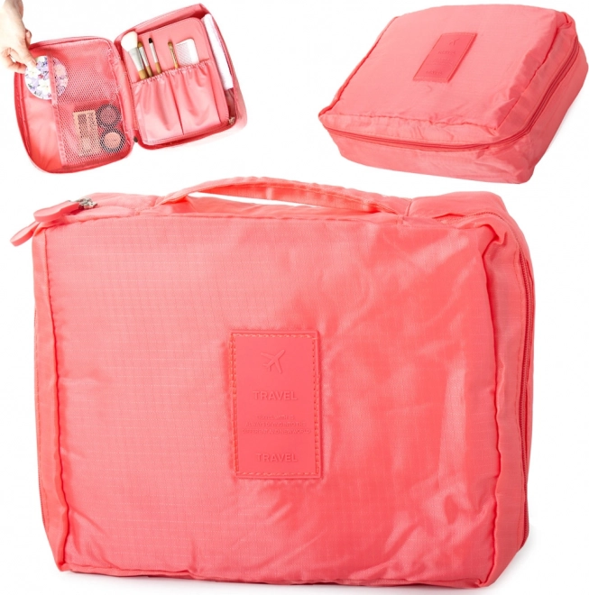 Kozmetická cestovná taška - lososová