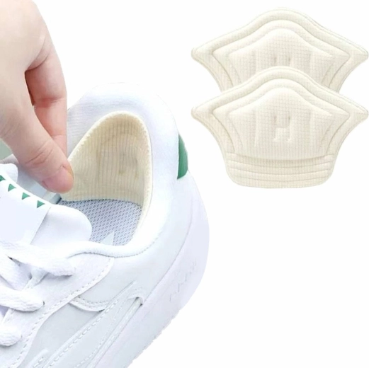 Pohodlné penové pätové vložky biele 5 mm