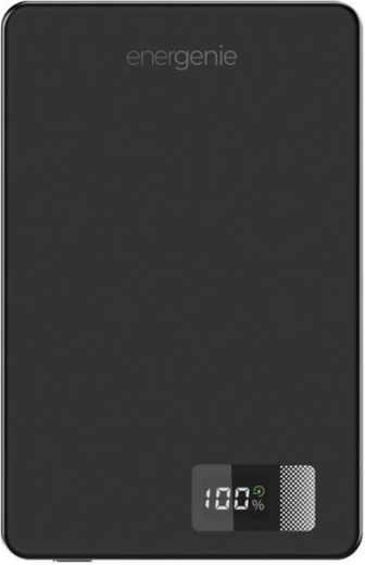 Magnetická bezdrôtová powerbanka 10 000 mAh s LCD, USB‑C PD 20 W, 15 W, čierna