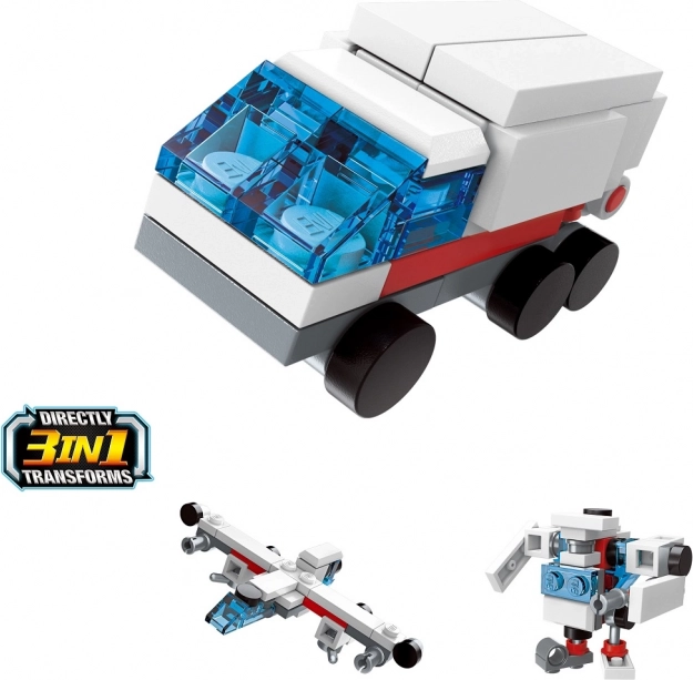 Stavebnica Záchranárske Auto Qman Carrier 3v1