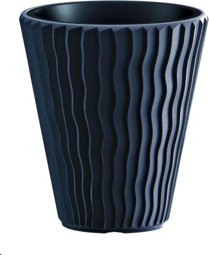 Kvetináč Prosperplast Sandy Slim antracit 37 l