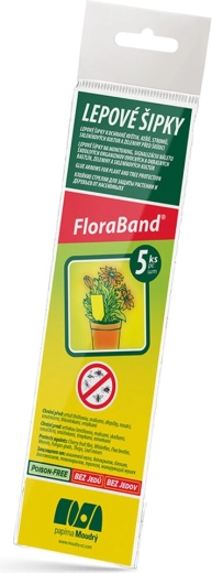Lepové šípky proti škodcom Flora Band (5 ks)