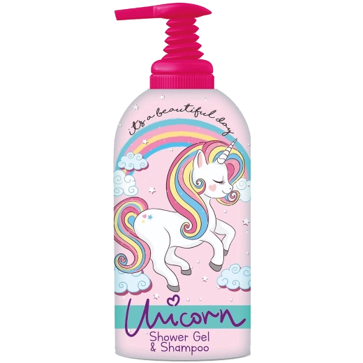 Unicorn sprchový gél a šampón 2v1 pre deti 1 l