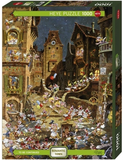 Puzzle 1000 dielikov – romantické mesto, noc
