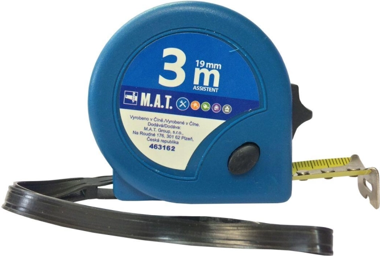 Sťahovací zvinovací meter 3 m x 19 mm Assistente