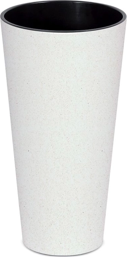 Kvetináč Tubus Slim Eco Wood 20 cm biely