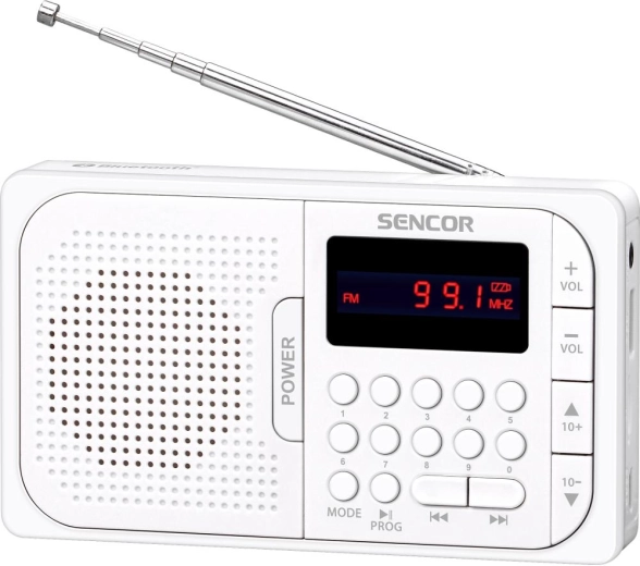 Prenosné rádio Sencor SRD 216 WH s Bluetooth