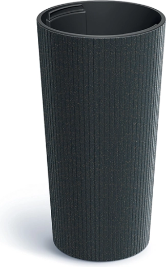 Kvetináč Lamia Slim Eco Wood antracit