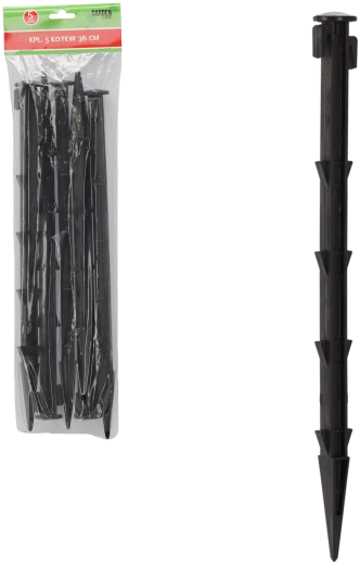 Sada kotviacich kolíkov z plastu 36 cm (5 ks)