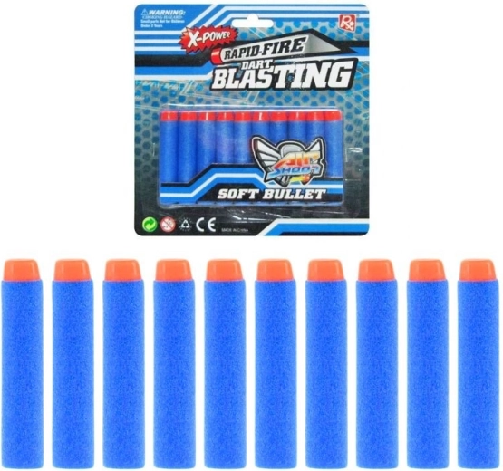 Pěnové náboje do detskej pištole – sada 10 ks