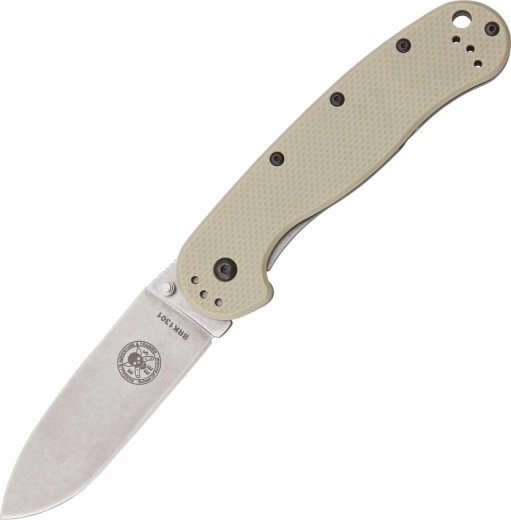 ESEE Avispa Tan vreckový nôž 8,9 cm, stonewash, pieskový, FRN