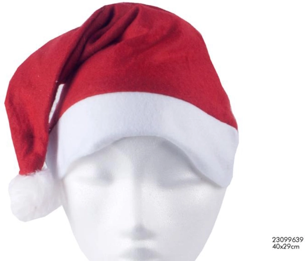 Čiapka Santa červená a biela