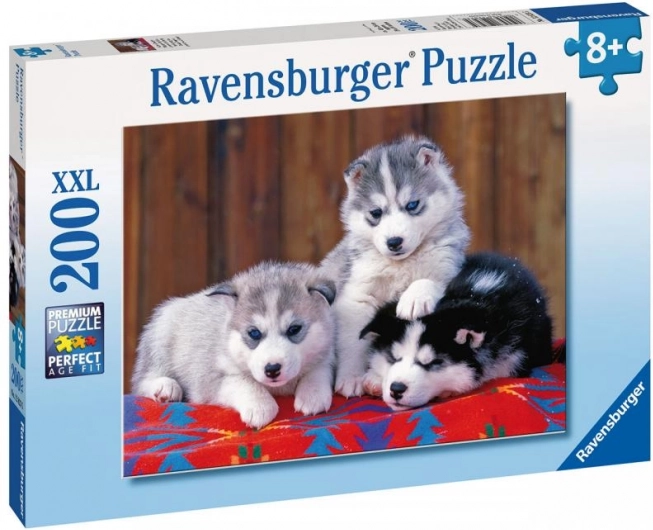 Ravensburger puzzle Šteniatka husky 200 dielikov