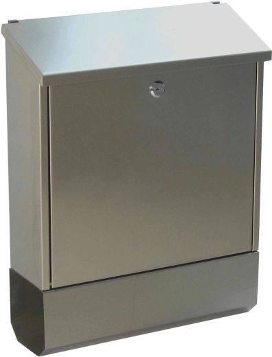 Poštová schránka z nehrdzavejúcej ocele s tubusom na tlačoviny