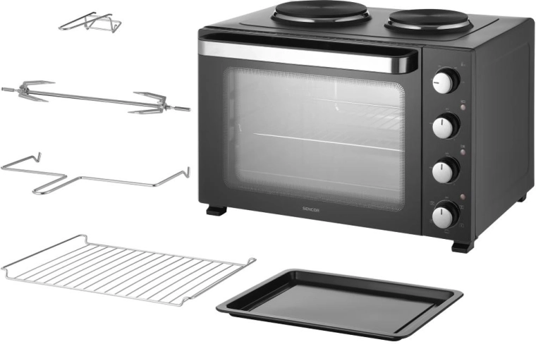 Elektrická rúra s platničkami Sencor SEO 4800BK