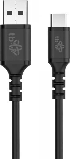 Silikónový kábel USB–USB‑C 50 cm, čierny