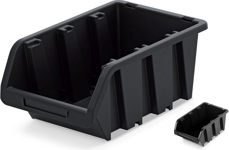 Plastový úložný box TRUCK 115 × 80 × 60 mm – čierny