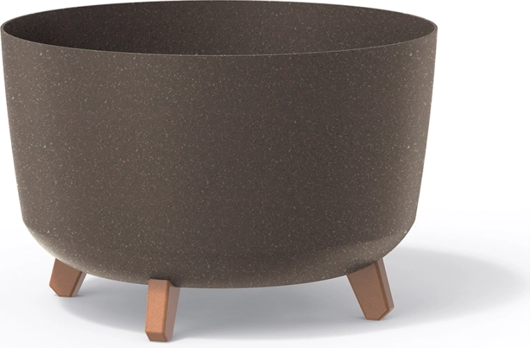 Kvetináč Gracia Standard Eco Wood 20 cm – káva