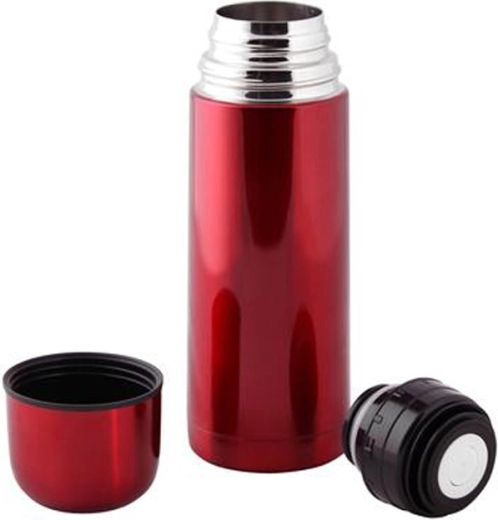 Nerezová termoska so stop ventilom TORO 500 ml červená
