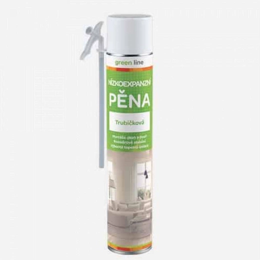 Montážna pena nízkoexpanzná trubičková 750 ml GREEN LINE