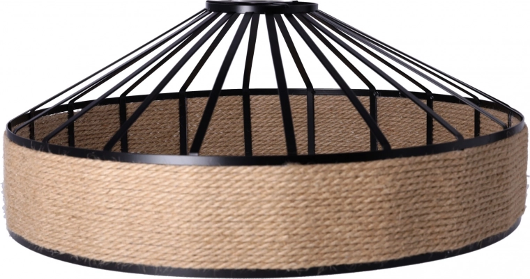 Stropná lampa z konopného lana na reťazi - priemer 40 cm